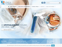 Tablet Screenshot of iris-pharma.com